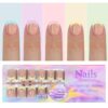 Wearable nails French seamless wearable nails removable nail art French wearable nail art false nail stickers