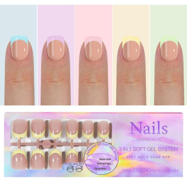 Wearable nails French seamless wearable nails removable nail art French wearable nail art false nail stickers