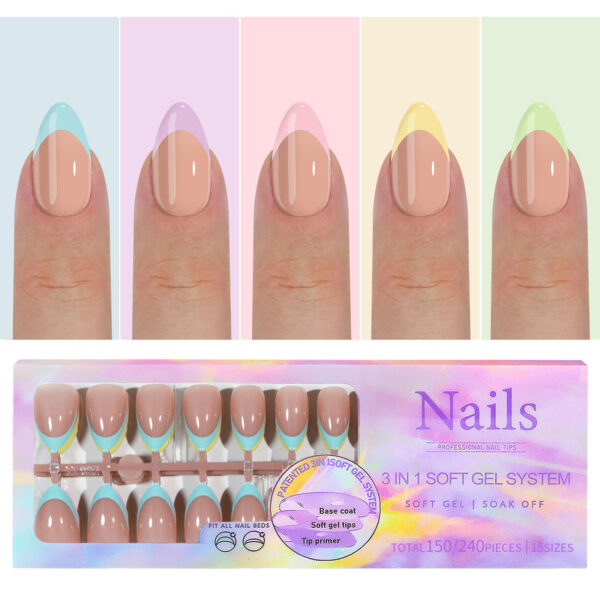 Wearable nails French seamless wearable nails removable nail art French wearable nail art false nail stickers