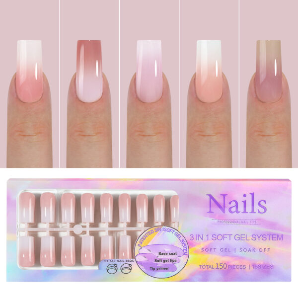 Wearable nails French seamless wearable nails removable nail art French wearable nail art false nail stickers
