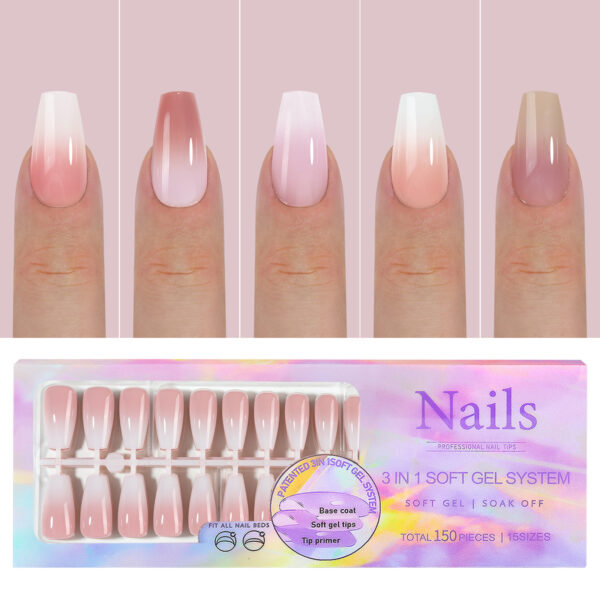 Wearable nails French seamless wearable nails removable nail art French wearable nail art false nail stickers