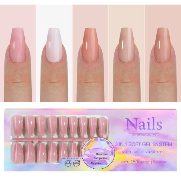 Wearable nails French seamless wearable nails removable nail art French wearable nail art false nail stickers
