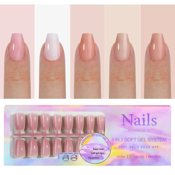 Wearable nails French seamless wearable nails removable nail art French wearable nail art false nail stickers