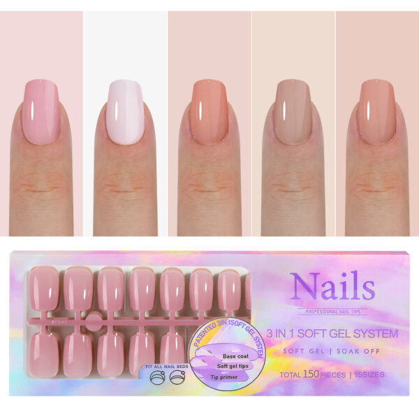 Wearable nails French seamless wearable nails removable nail art French wearable nail art false nail stickers