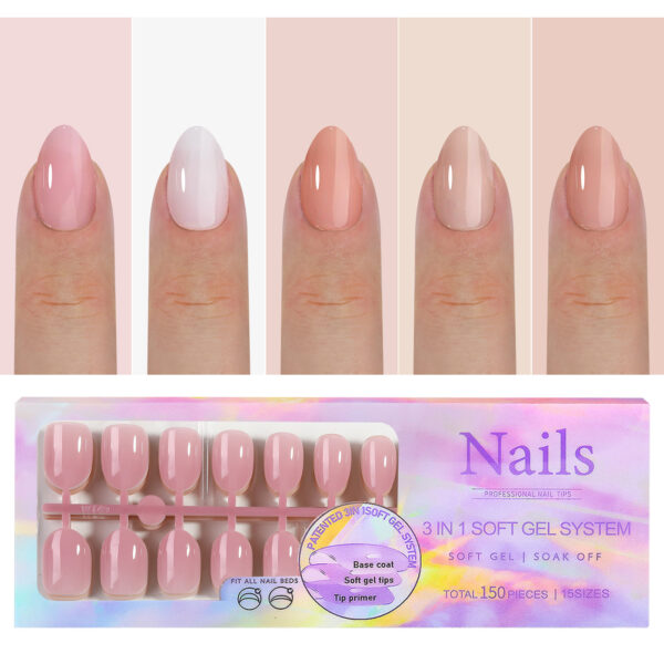 Wearable nails French seamless wearable nails removable nail art French wearable nail art false nail stickers