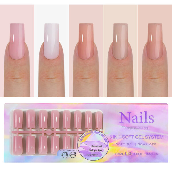 Wearable nails French seamless wearable nails removable nail art French wearable nail art false nail stickers