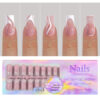 Wearable nails French seamless wearable nails removable nail art French wearable nail art false nail stickers