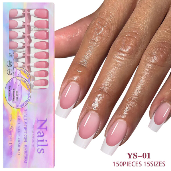 New seamless wearable nails removable nail art French wearable nail art false nail patches