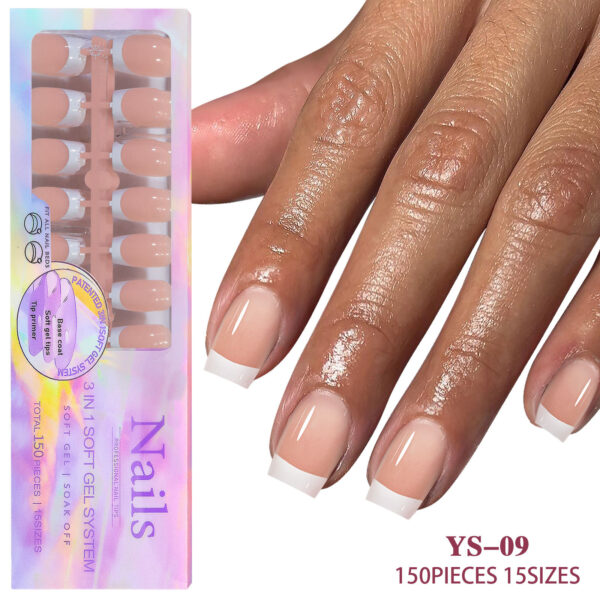 New seamless wearable nails removable nail art French wearable nail art false nail patches