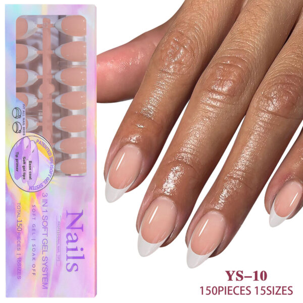 New seamless wearable nails removable nail art French wearable nail art false nail patches