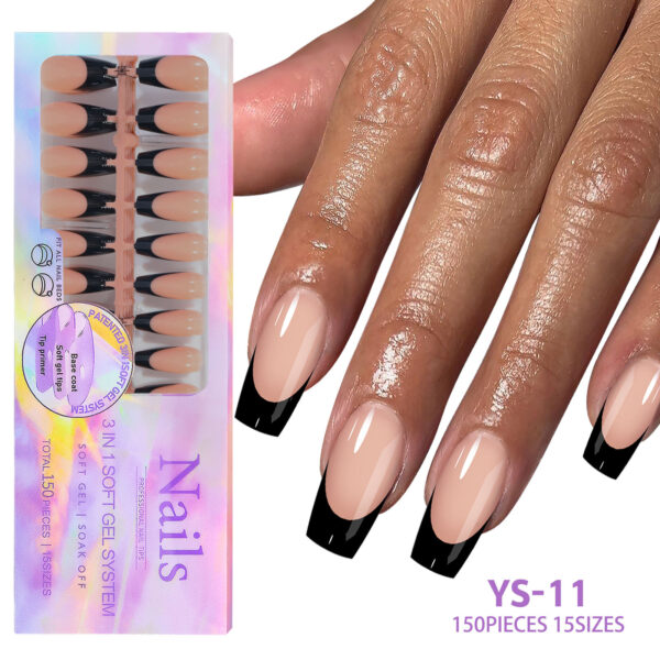 New seamless wearable nails removable nail art French wearable nail art false nail patches