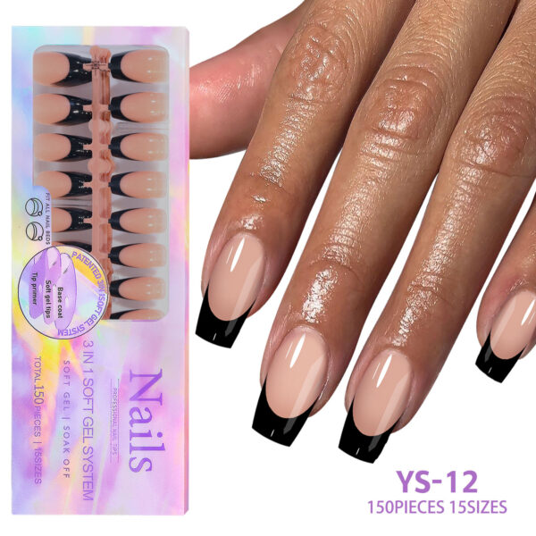 New seamless wearable nails removable nail art French wearable nail art false nail patches