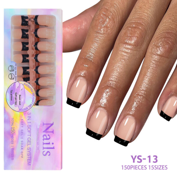 New seamless wearable nails removable nail art French wearable nail art false nail patches