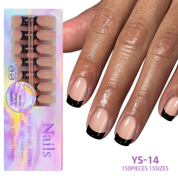 New seamless wearable nails removable nail art French wearable nail art false nail patches