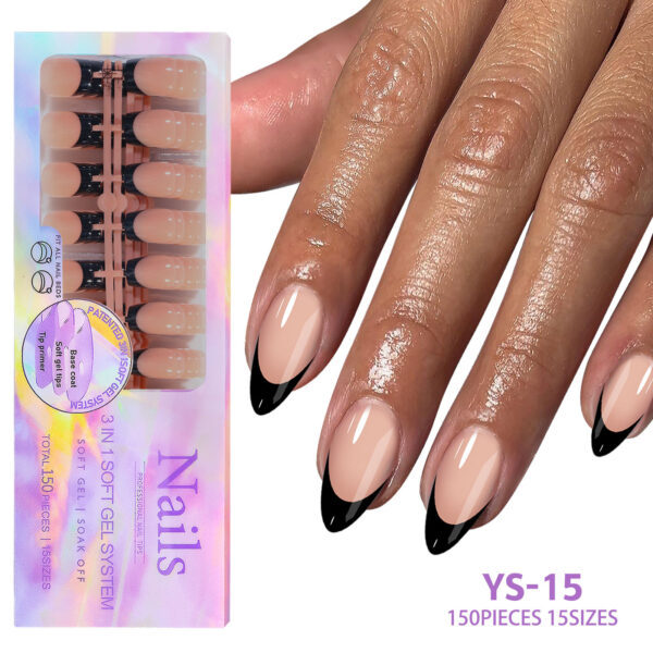 New seamless wearable nails removable nail art French wearable nail art false nail patches